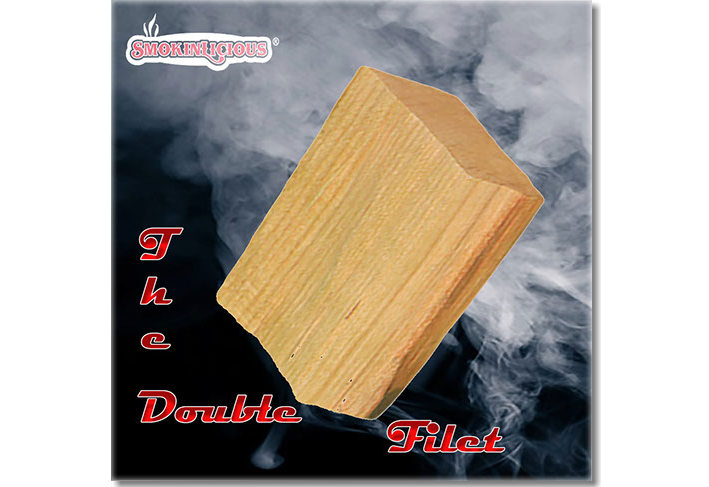 Our double filet wood chunk is cut from the heartwood of the tree and is approxiimately 3&nbsp; by 4" by 2".&nbsp; These are&nbsp; bark free!