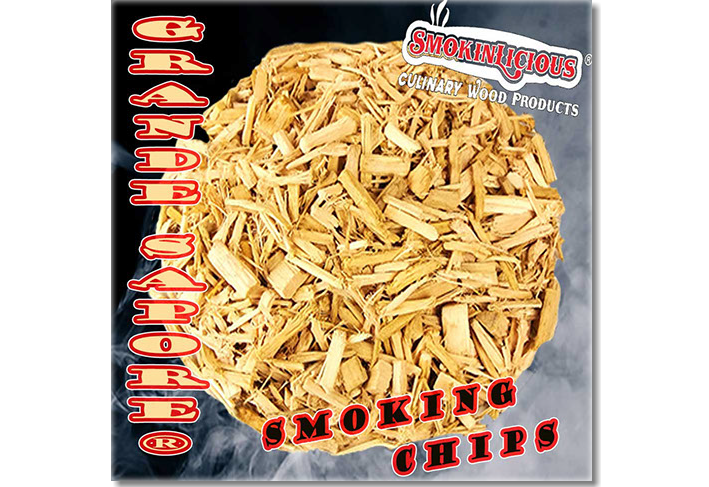 Our Grande Sapore smoker wood chips are crushed into irregular shapes&nbsp; to allow the time release of smoke during their burning process.	
